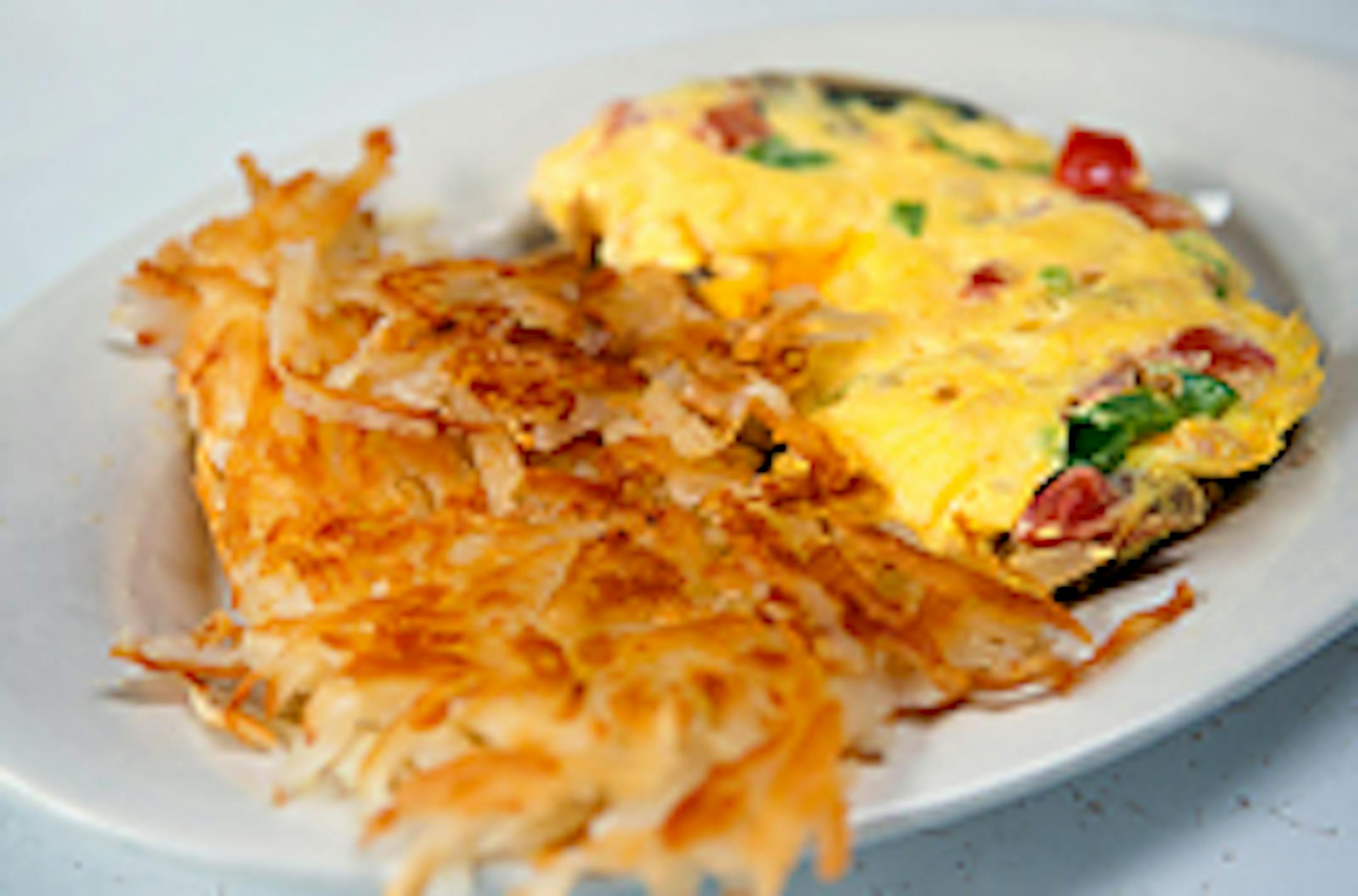 Omelet with hash browns