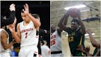 Jalen Suggs of Minnehaha Academy and Dain Dainja of Park Center could face a college vs. pros decisions when they graduate in 2020.