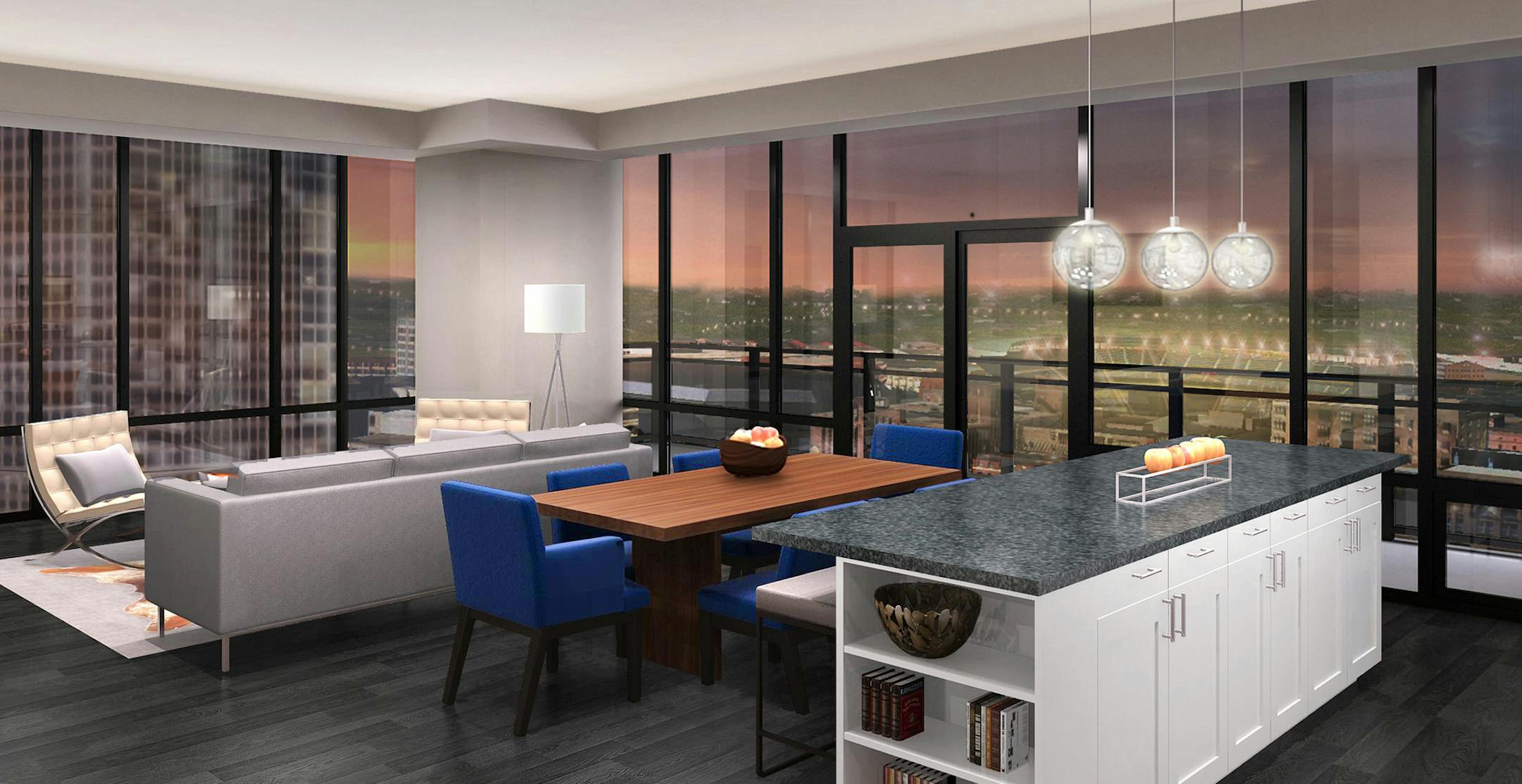 The Nic on Fifth is a downtown Minneapolis apartment tower with 26 stories and 253 apartments. It was developed by Minnetonka-based Opus Group. ORG XMIT: MIN1402051351581671