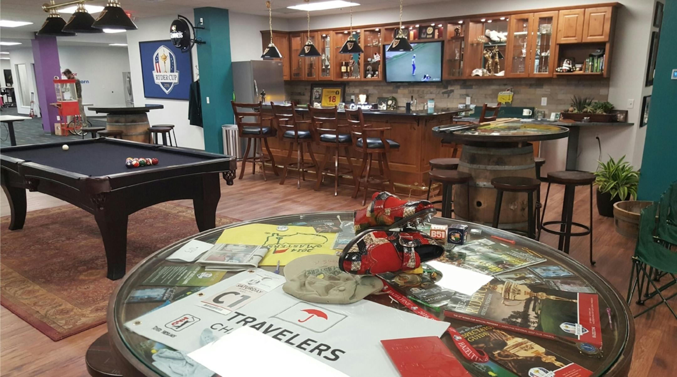 Teamwork is stressed at York Solutions as a business objective. Shown is the company's break room. (Provided photo)