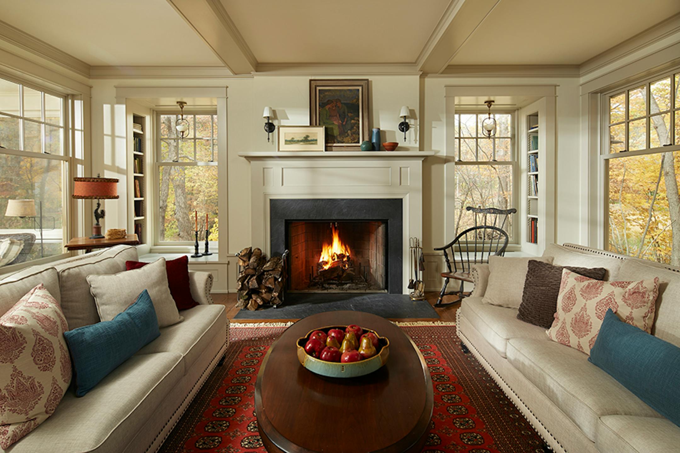 Deephaven Colonial. A Colonial-style home was reinvented with a two-story addition, by Albertsson Hansen Architecture.