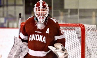 Gretchen Paaverud had 89 saves for Anoka before her team lost 2-1 in six overtimes.