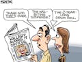 Sack cartoon: Hillary Clinton time