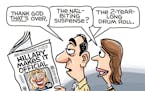 Sack cartoon: Hillary Clinton time