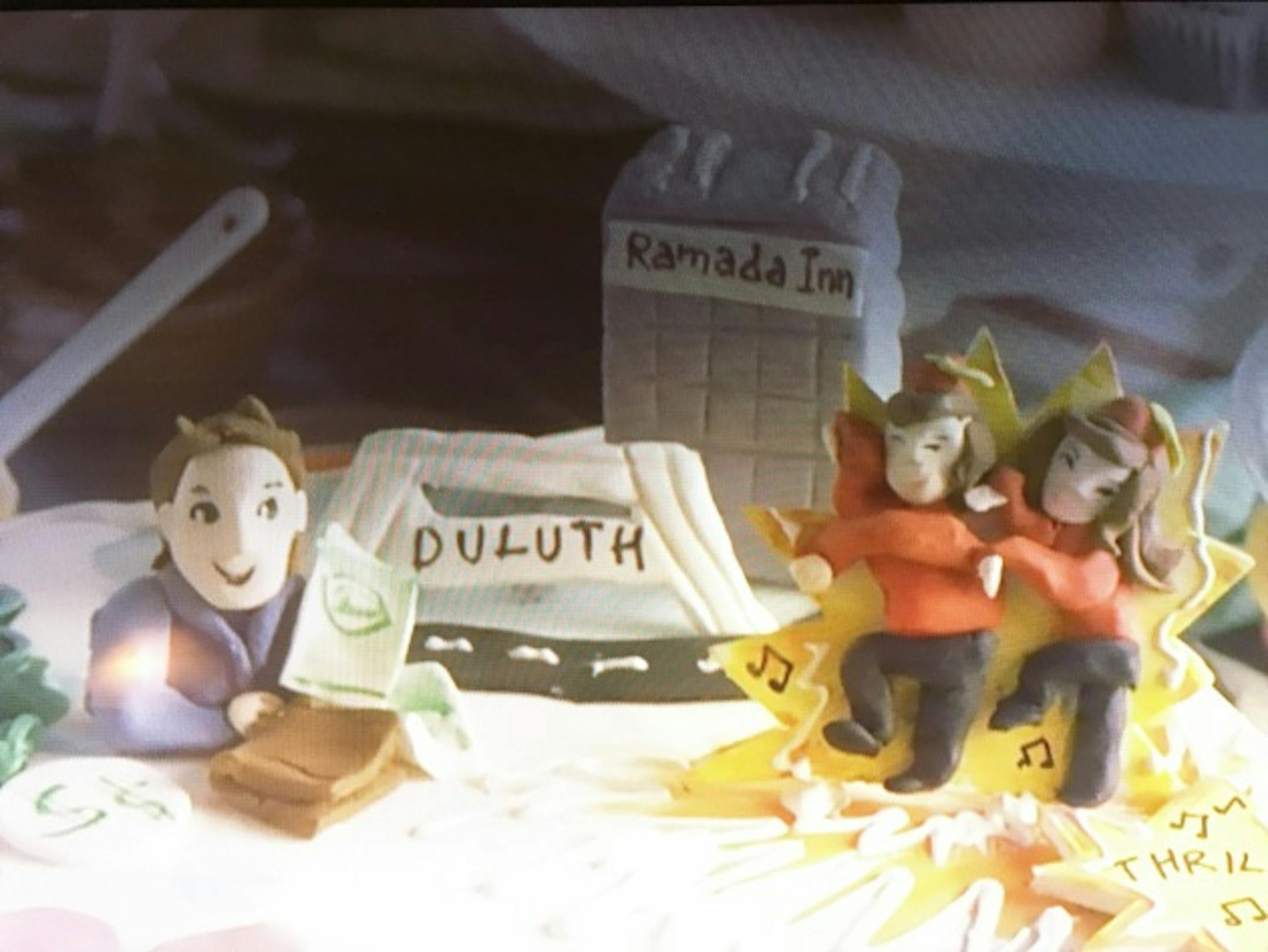 Closeup screenshot (in the few seconds the cake is shown)