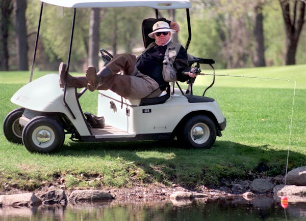 In this file photo from 1988, Dark Star fished the front nine at Interlachen: "Can I fish? I'm the greatest," he said. "And, if I'm not, I can learn."