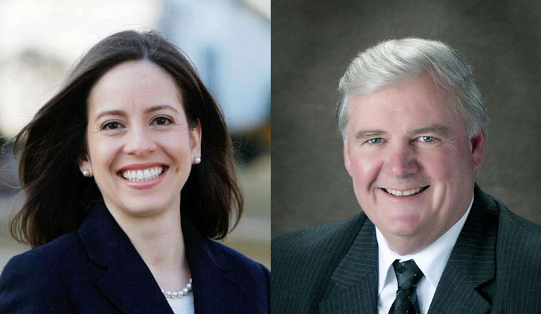 Melisa Franzen, left, and Greg Clausen.