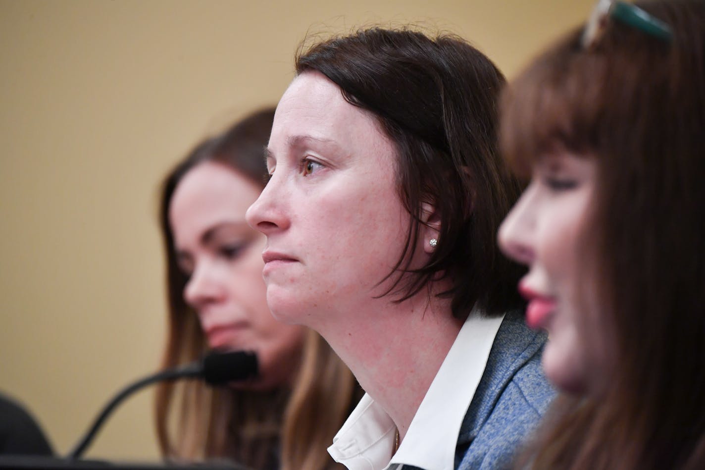 New MNIT Commissioner Johanna Clyborne explained the case in February for additional funding from the legislature to keep MNLARS afloat. On the left is Dana Bailey, Executive Director for Projects and Initiatives at MNITand on the right, Joan Redwing , MNIT Chief Enterprise Architect.