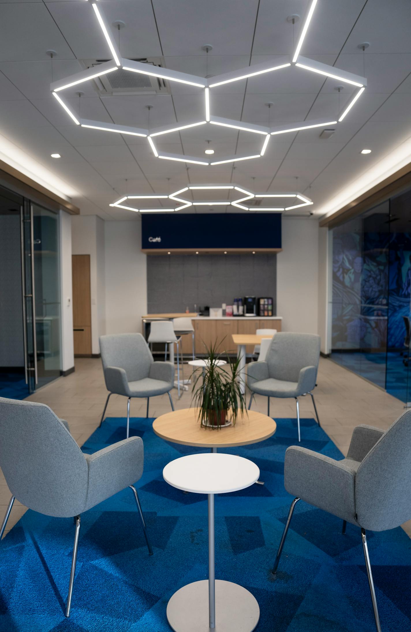 The remodeled lobby of U.S. Bank in north Minneapolis.