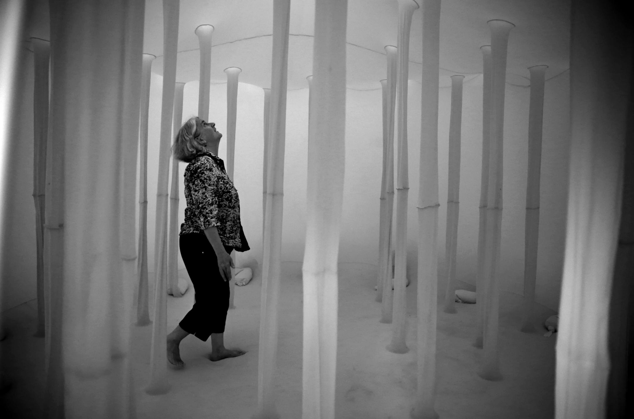 At the "Station to Station" exhibit at the Union Depot in St. Paul, "That was cool," say Sarah Wright of St. Paul who said of the art installation.]richard tsong-taatarii/rtsong-taataarii@startribune.com ORG XMIT: MIN1309121912372431