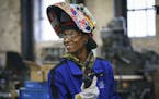 Welder Pa'Trice Frazier, 34, works at Cavo Design in Gloucester City, N.J. (Jessica Griffin/The Philadelphia Inquirer/TNS)