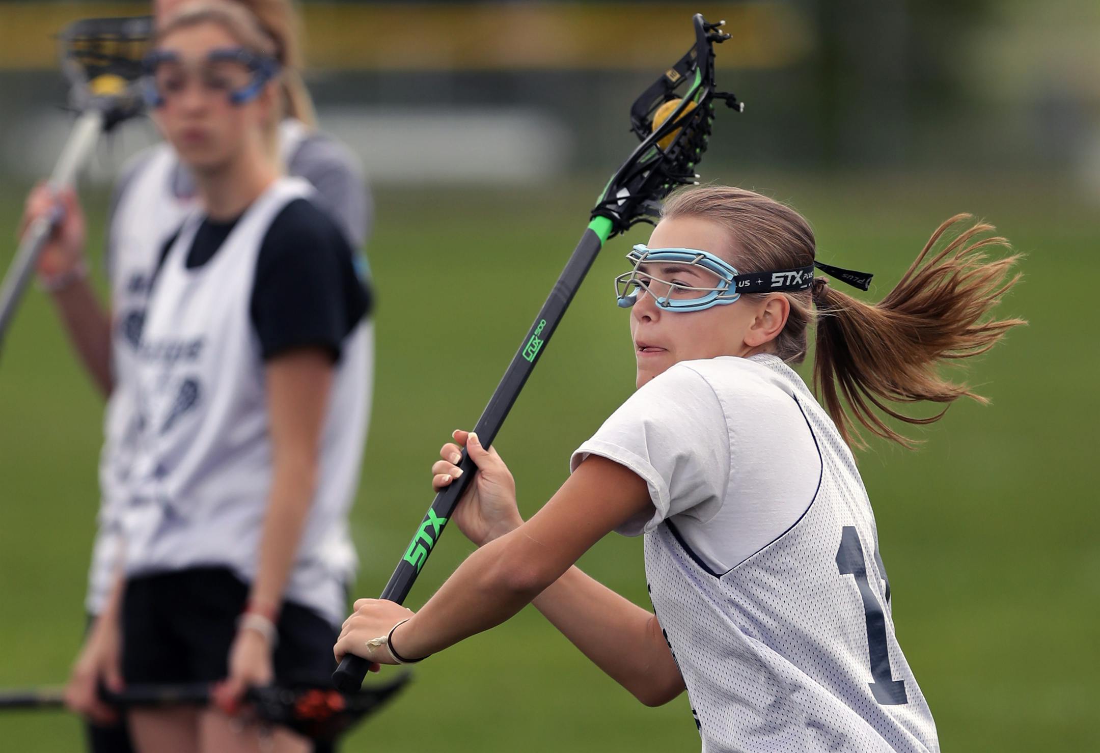 Ava Engler runs drills on the practice field at Blaine H.S.] Zone feature on Blaine girls' lacrosse team, which made its state tourney debut last spring and started this season 9-1.Richard Tsong-Taatarii�richard.tsong-taatarii@startribune.com