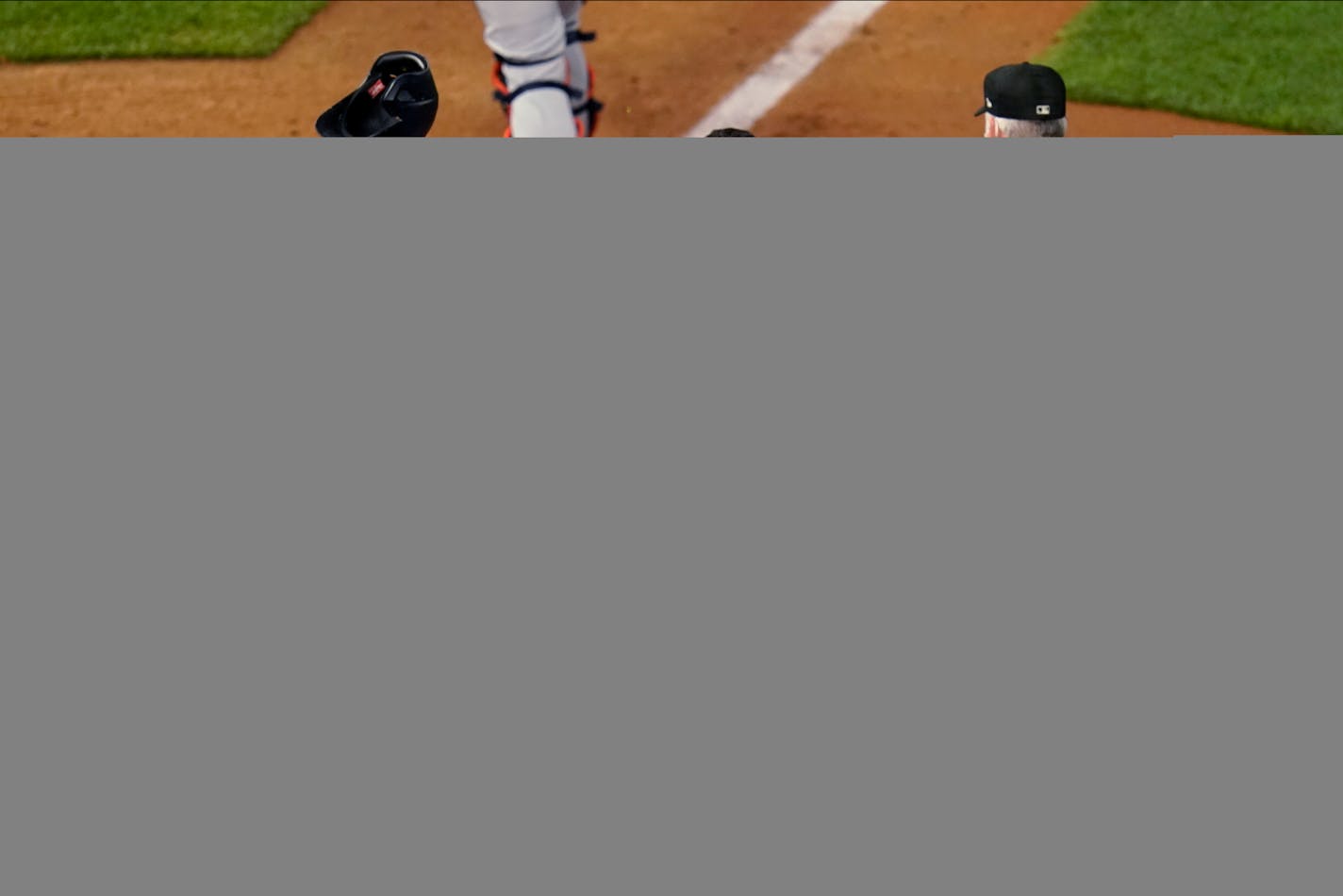 Eddie Rosario tossed his helmet as he scored the winning run on a Max Kepler single off Tigers reliever Bryan Garcia during the 10th inning Tuesday night.