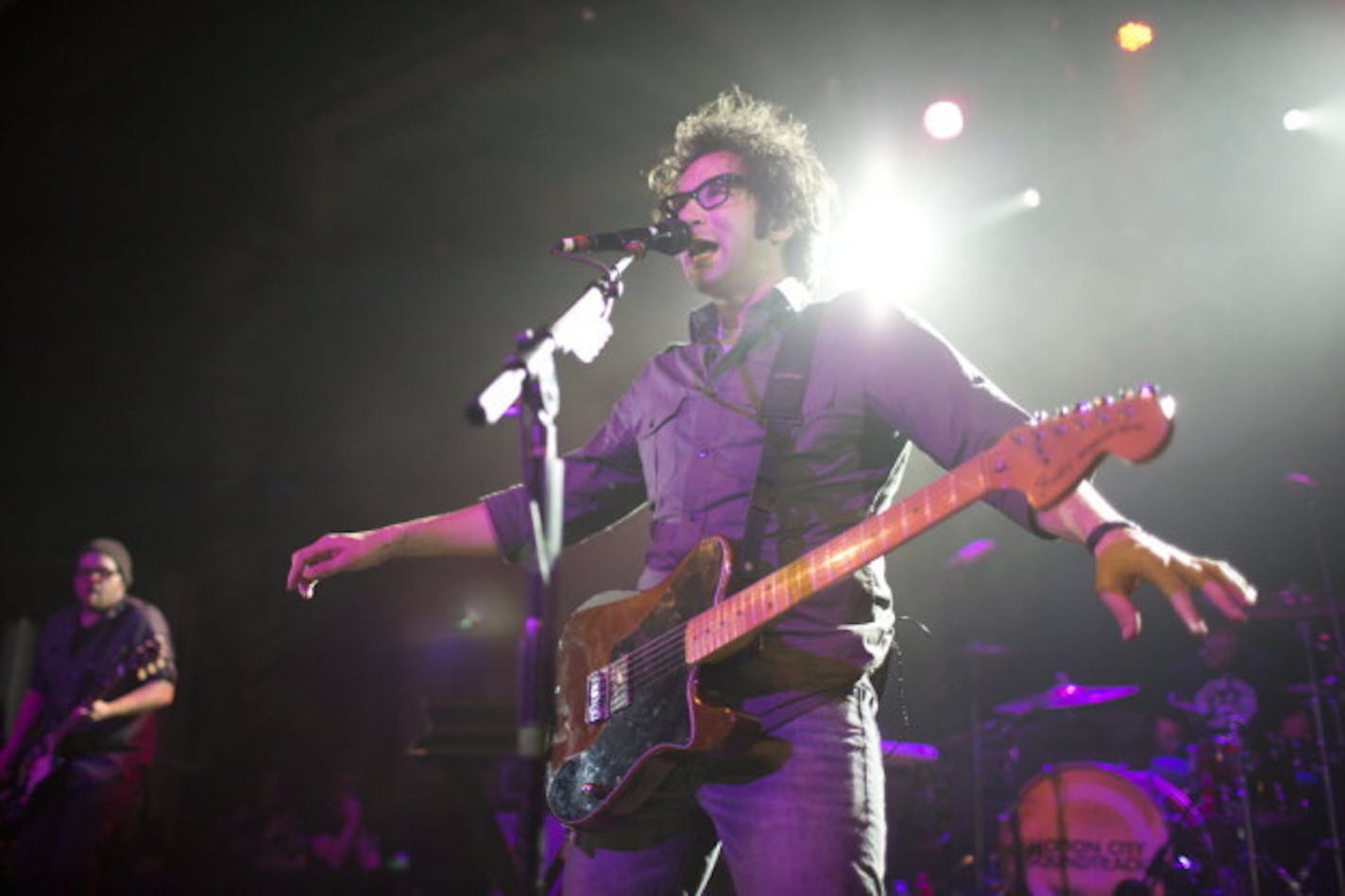 Justin Pierre and Motion City Soundtrack were greeted with open arms as always at the Varsity Theater in November. / Jeff Wheeler, Star Tribune