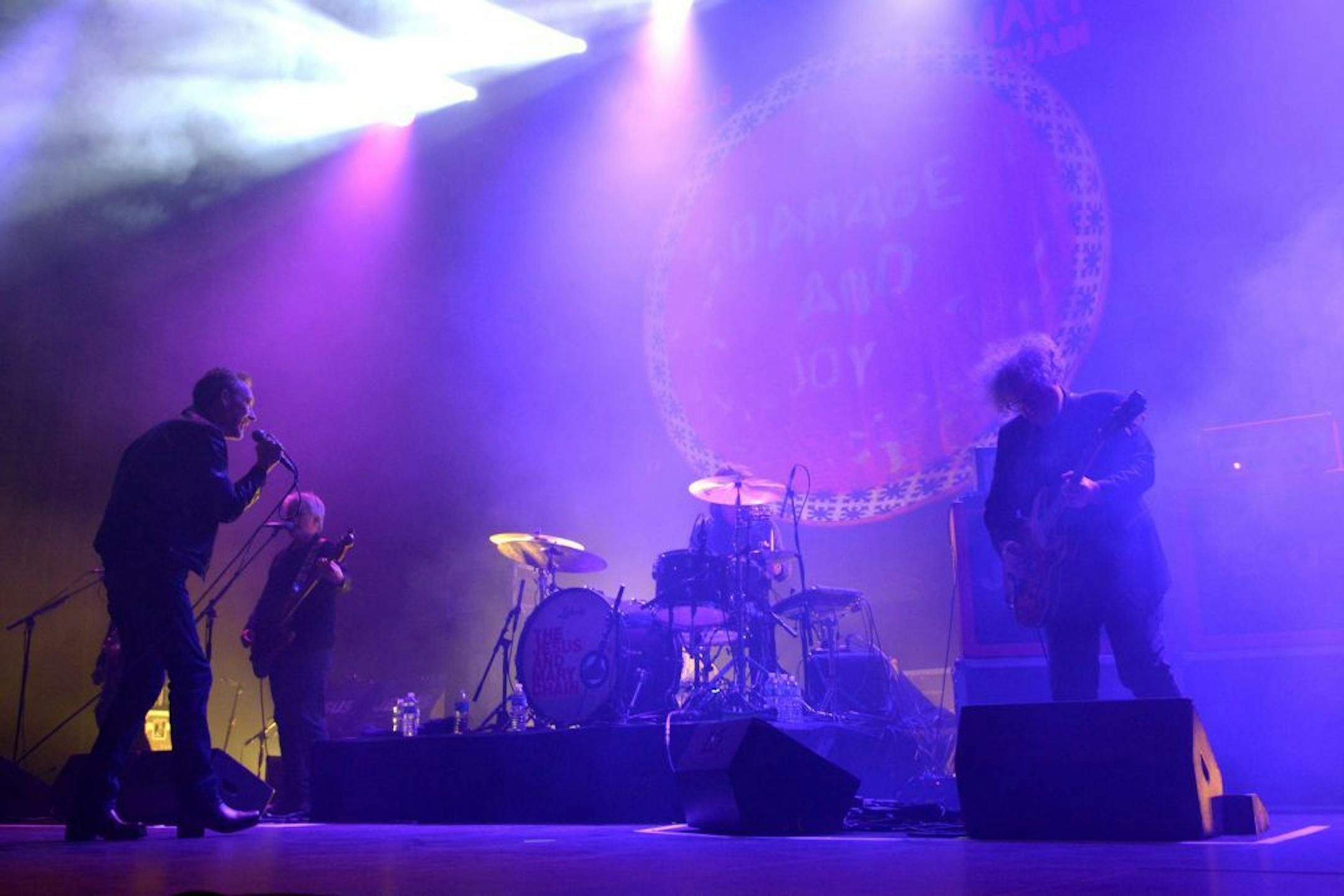 Jesus and Mary Chain frontman Jim Reid and his brother, guitarist William Reid, played at the Palace Theatre Tuesday night.