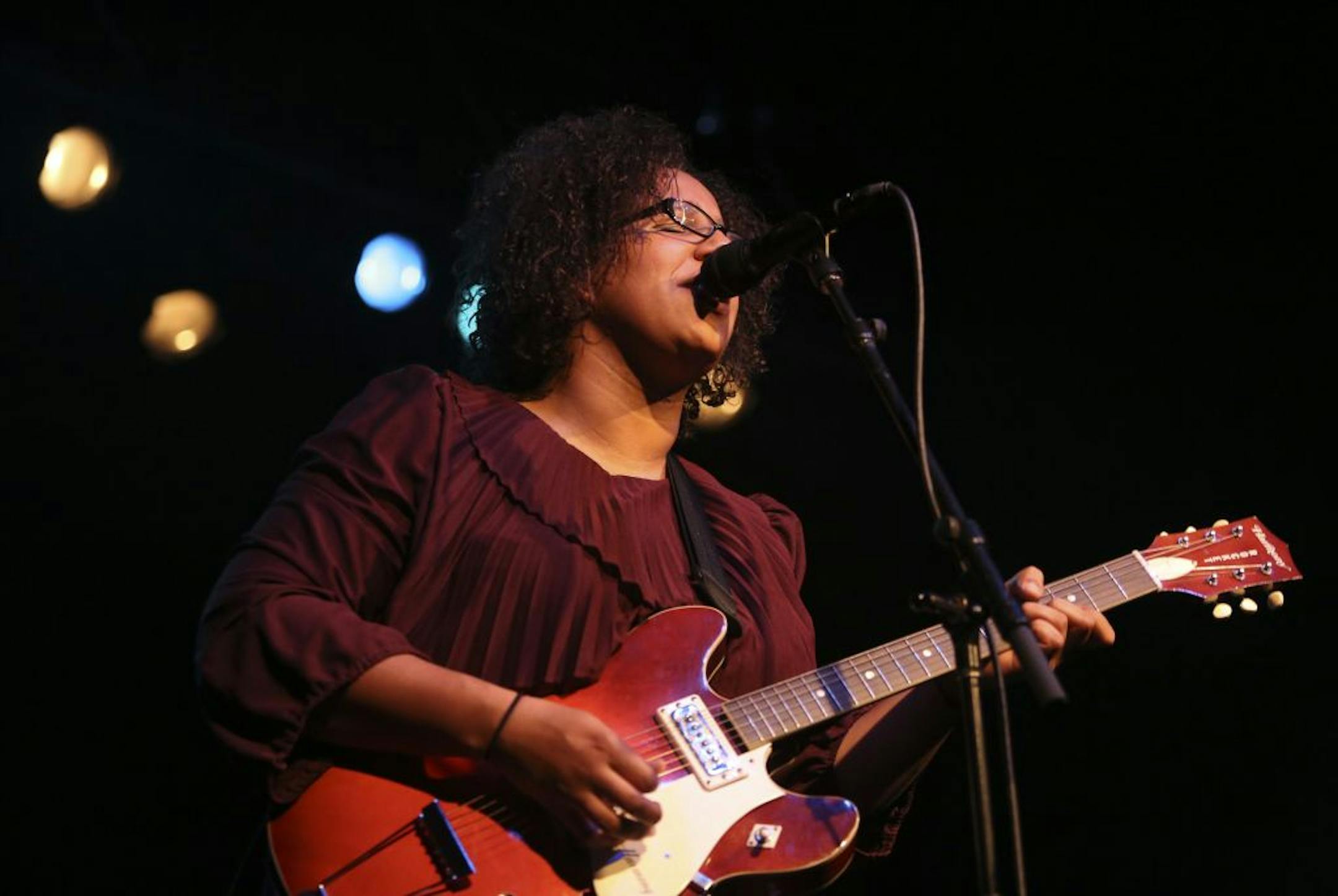 Brittany Howard sang lead vocals for The Alabama Shakes as they performed to a sold-out crowd at First Avenue in Minneapolis Min., Thursday August 2, 2012.