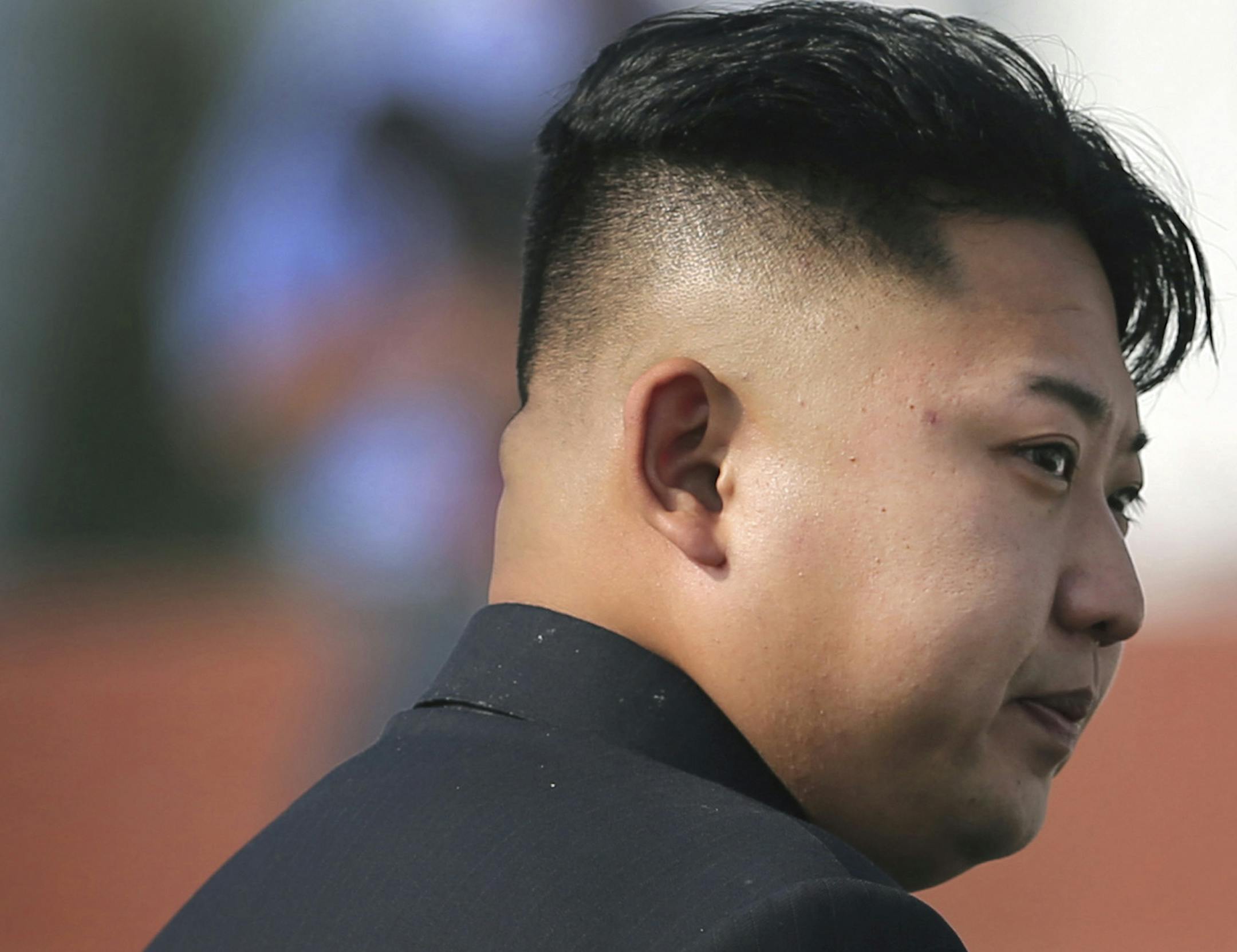 FILE - In this Thursday, July 25, 2013 file photo, North Korean leader Kim Jong Un arrives at the cemeteries of fallen fighters of the Korean People's Army (KPA) in Pyongyang, as part of ceremonies marking the 60th anniversary of the signing of the armistice that ended hostilities on the Korean peninsula. North Korea's propaganda machine has long kept alive the myth of a serene, all-powerful ruling dynasty that enjoyed universal love and support at home. In a single stroke last week, that came c