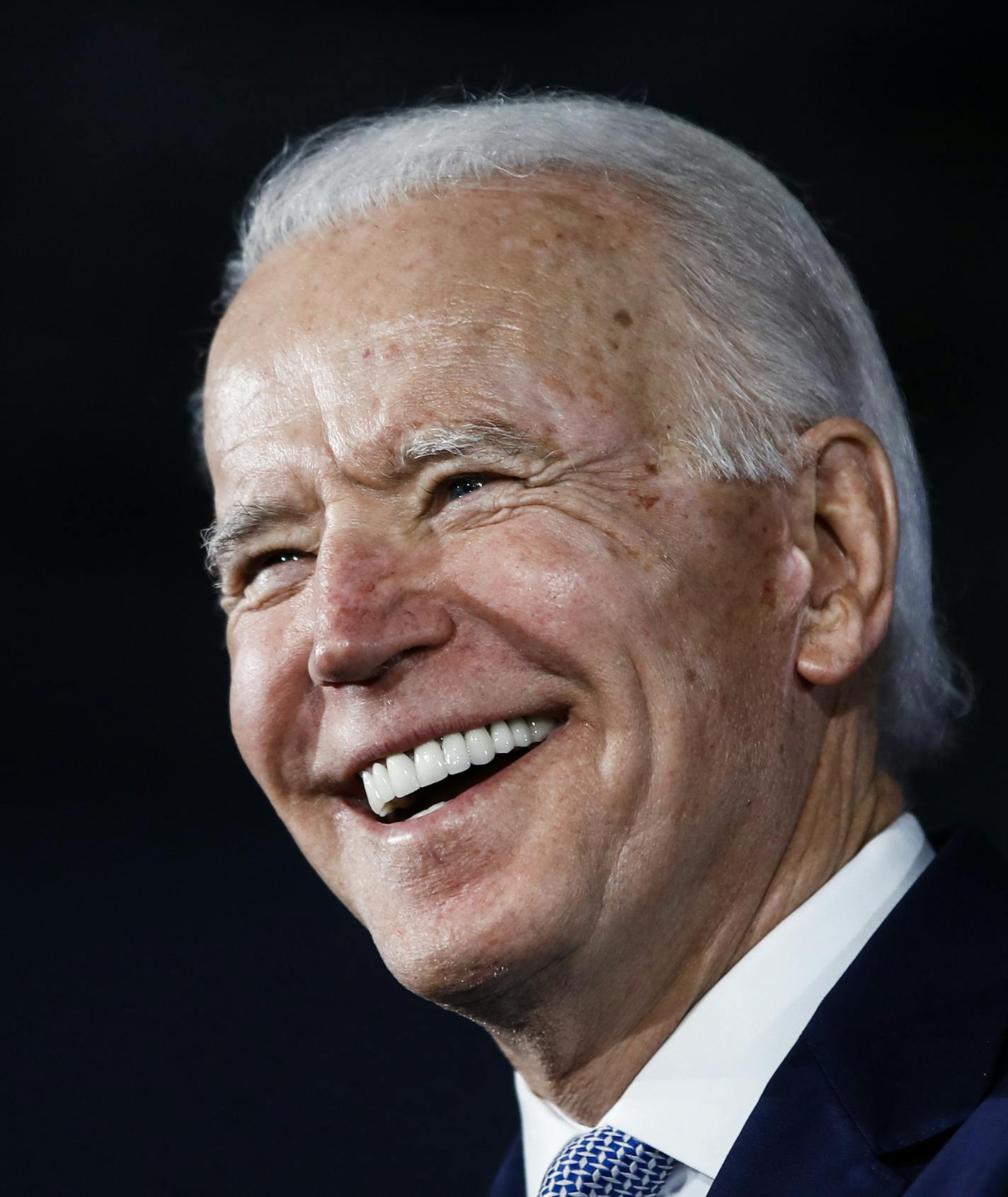 Democratic presidential candidate former Vice President Joe Biden speaks at a primary night election rally in Columbia, S.C., Saturday, Feb. 29, 2020. (AP Photo/Matt Rourke)