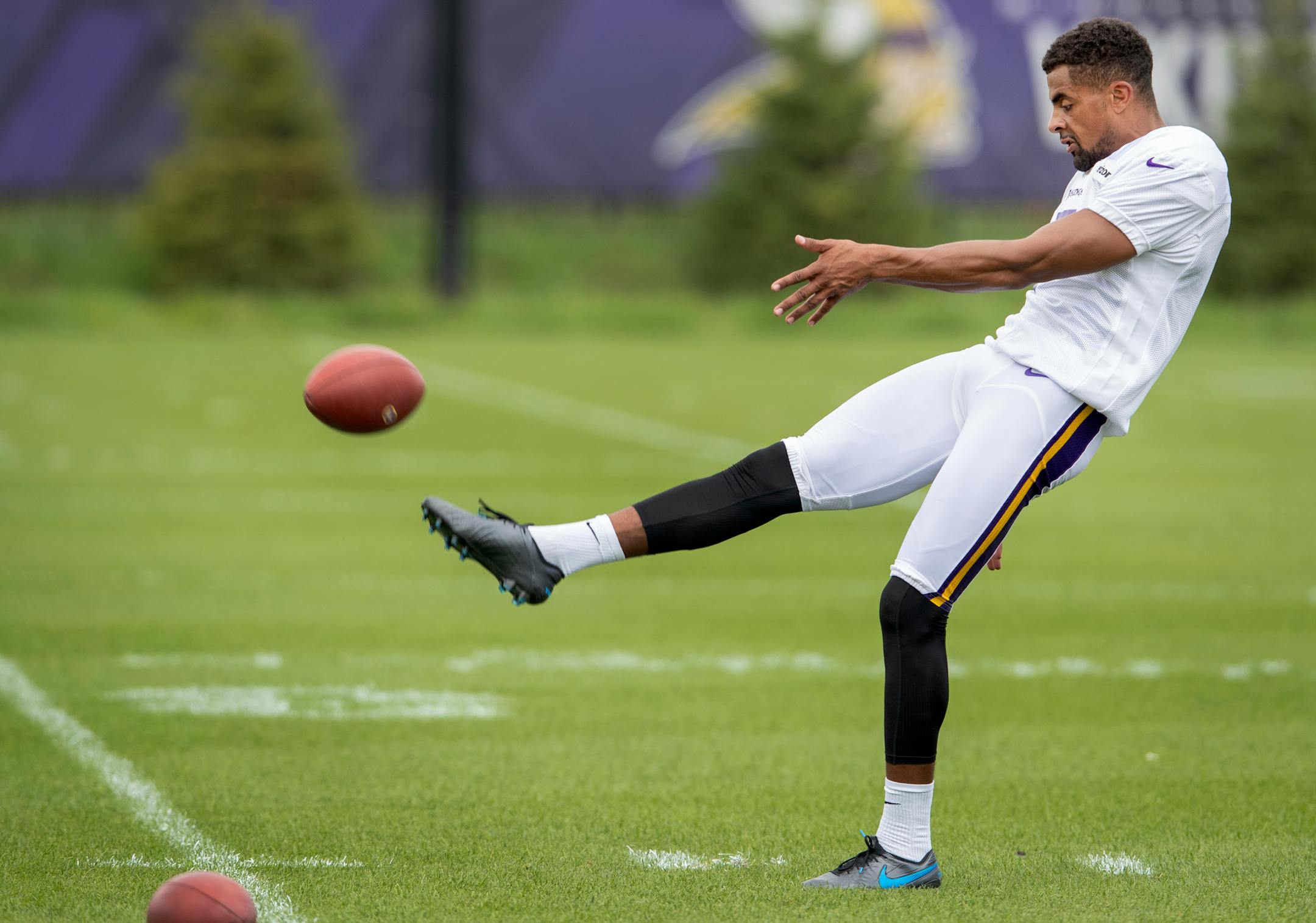 Minnesota Vikings' newly acquired punter/kicker Kaare Vedvik (7). ] CARLOS GONZALEZ • cgonzalez@startribune.com – Eagan, MN – August 12, 2019, TCO Performance Center, NFL, Minnesota Vikings Training Camp,