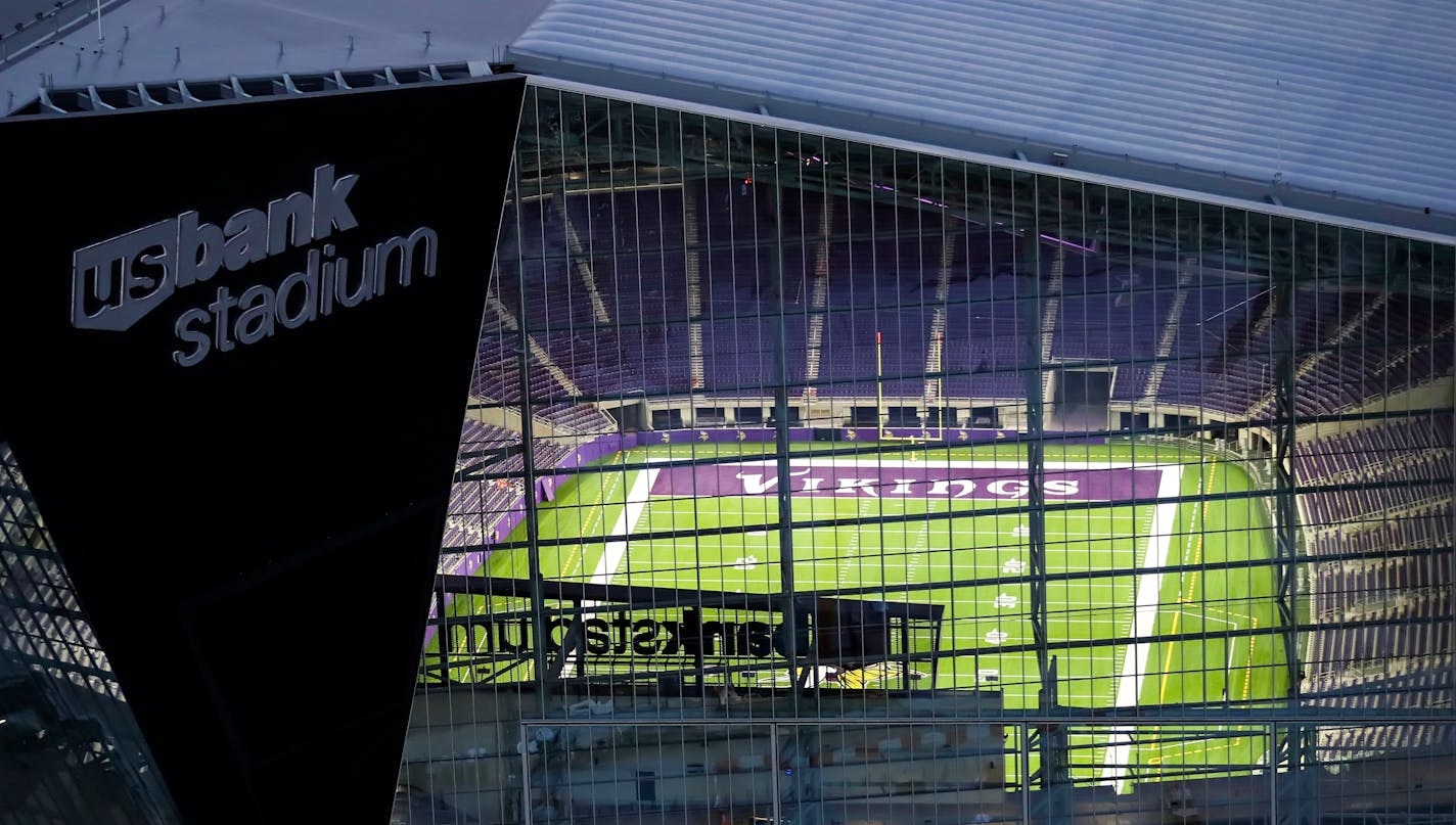 U.S. Bank Stadium - Exterior and construction images. ] US Bank Stadium - Vikings brian.peterson@startribune.com Minneapolis, MN - 06/30/2016