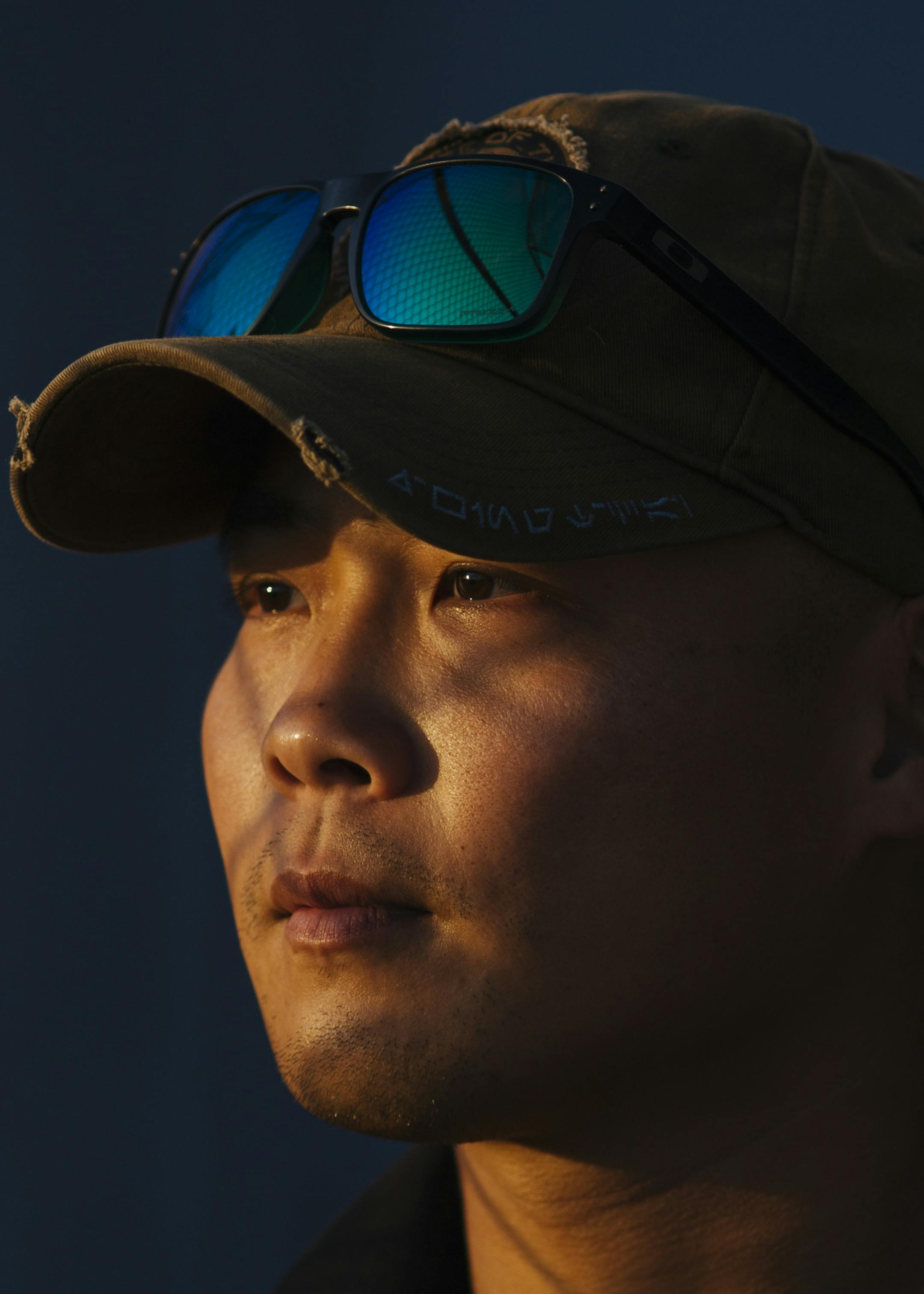 Danny Kwan, a former Marine who once turned to his battalion's Facebook group for camaraderie, in San Gabriel, Calif., Sept. 30, 2020. It has since become dominated by QAnon conspiracy posts and screeds against protesters. Toxic rhetoric and political polarization are doing what nothing else could: driving apart ex-Marines who had one another's backs through wars and the stresses of civilian life. (David Walter Banks/The New York Times)