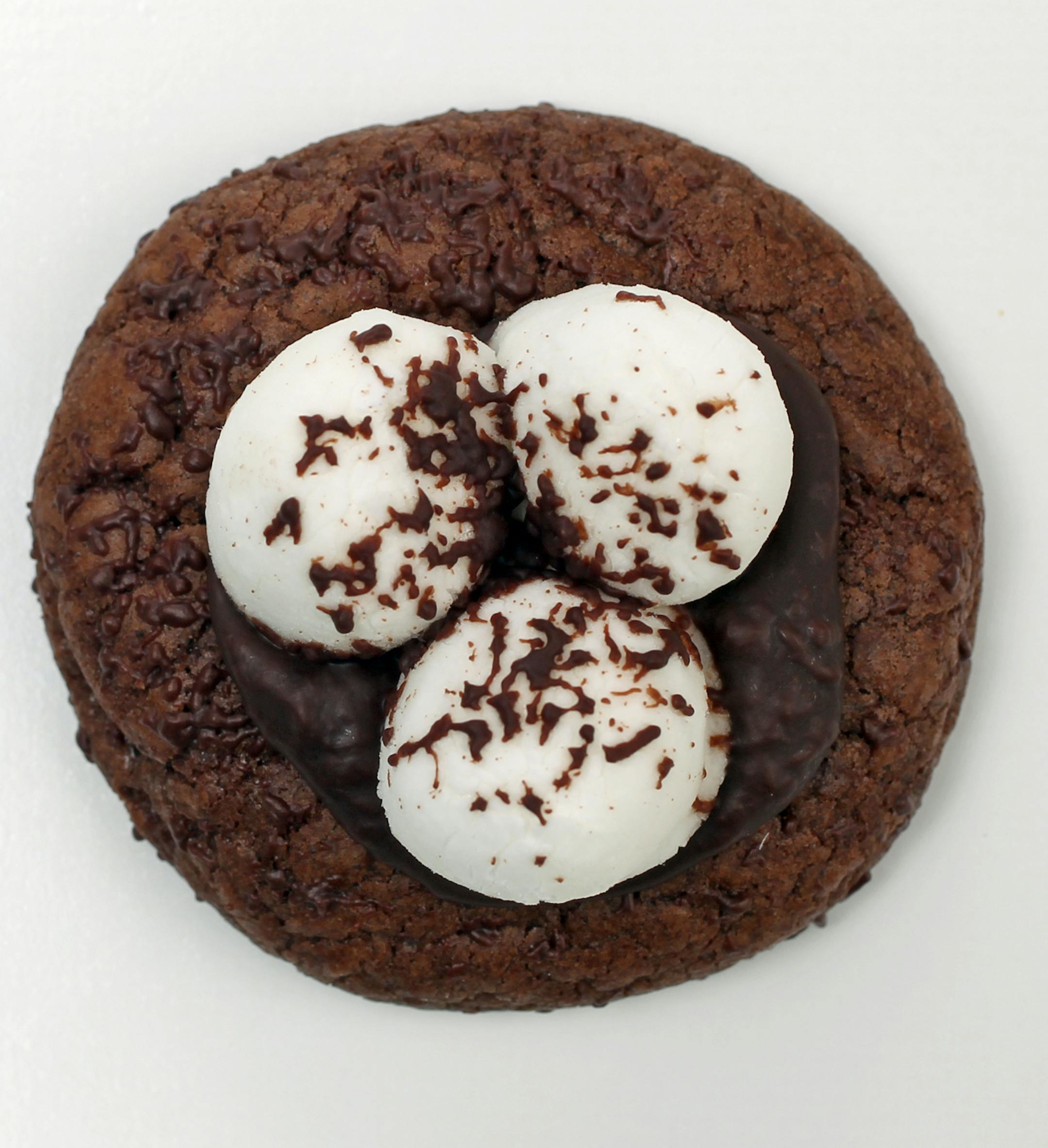 In this photo: Hot Cocoa Cookies [ 2013 winners in Taste holiday cookie contest: Winner:§ Cappuccino Flat Finalists: §Candy Cane Sugar Cookies, Cinnamon Bun Cookies, Orange-Almond Melting Moments, Hot Cocoa Cookies Photos by Tom Wallace, styled by Lee Dean October 29, 2013