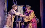 Giulia Calland as Amahl and Calland Metts as King Kaspar in Lyric Opera of the North's "Amahl and the Night Visitors."