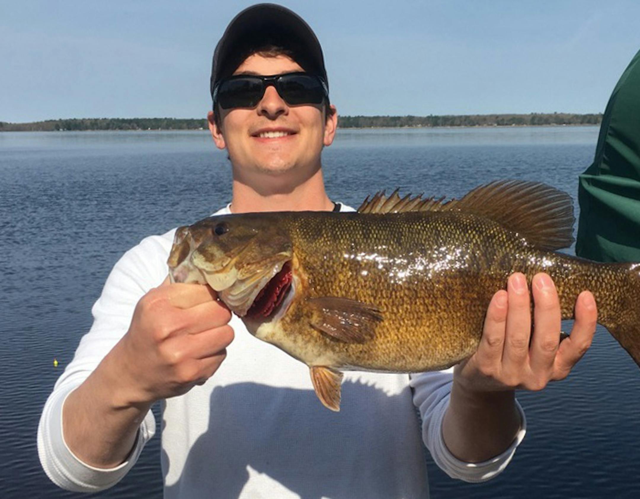 This smallmouth bass was caught off a dock last weekend.