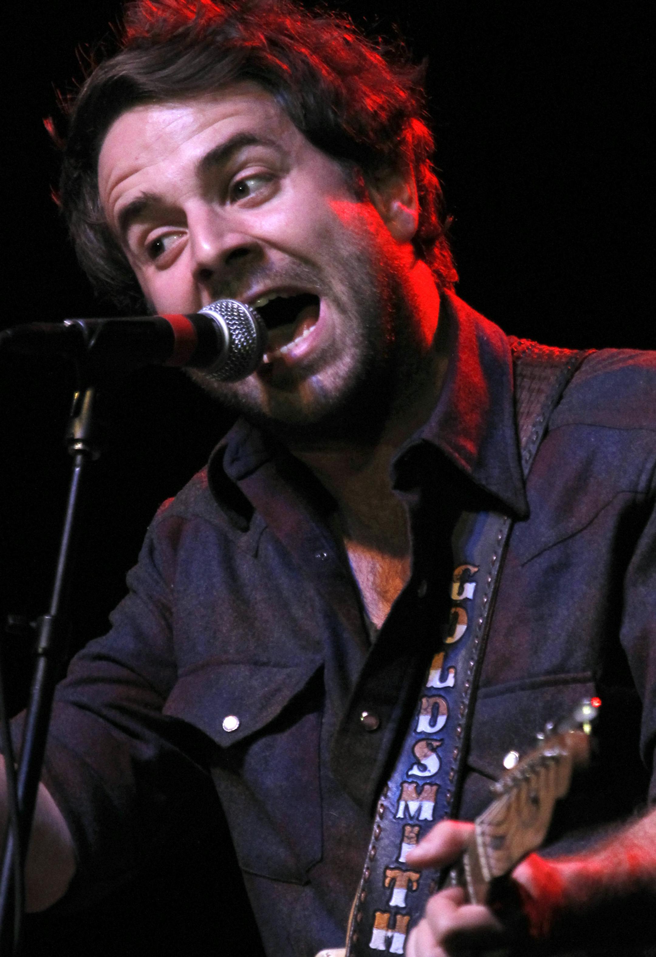 Frontman Taylor Goldsmith, vocals and guitar player for Dawes played to a sold-out show at First Ave last Friday night. The are a Americana/folk-rock bands and one of the, favorites on the Current Radio station. [ TOM WALLACE ¬• twallace@startribune.com _ Assignment _#20020443A__November 4, 2011 _ SLUG: dawes1106_ EXTRA INFORMATION: Name CQ by internet. ORG XMIT: MIN2013060411591152