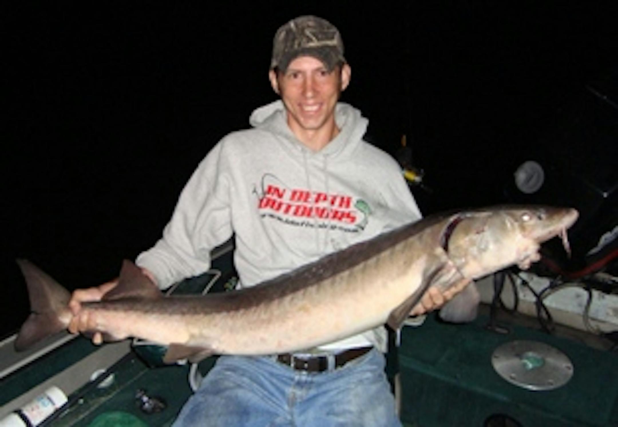 Pete Bauer of Afton, MN with his Lake Sturgeon