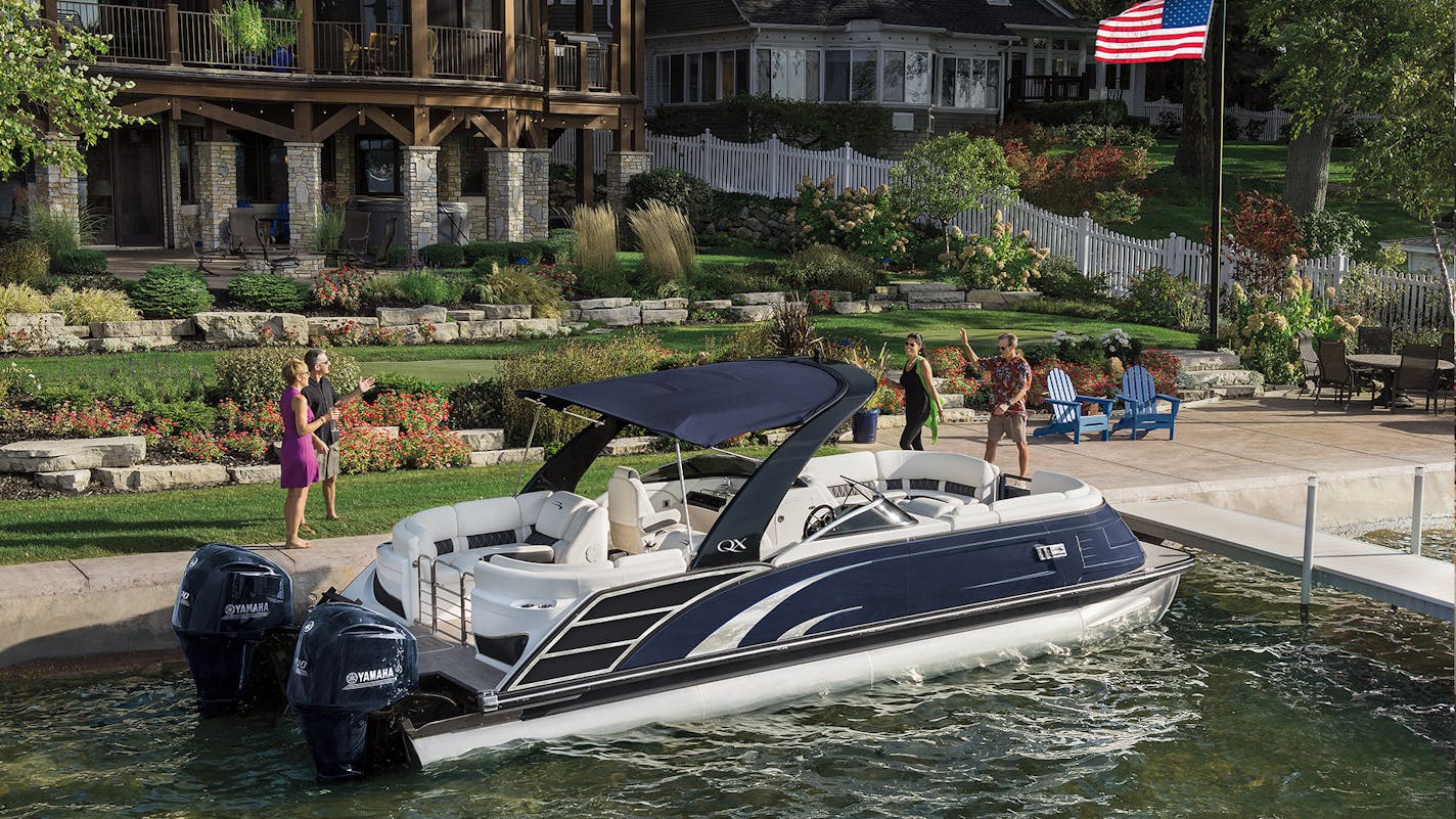 Polaris is buying Boat Holdings, the maker of Bennington pontoons, a model shown here. The $806 million deal is the largest by value that Polaris has made.