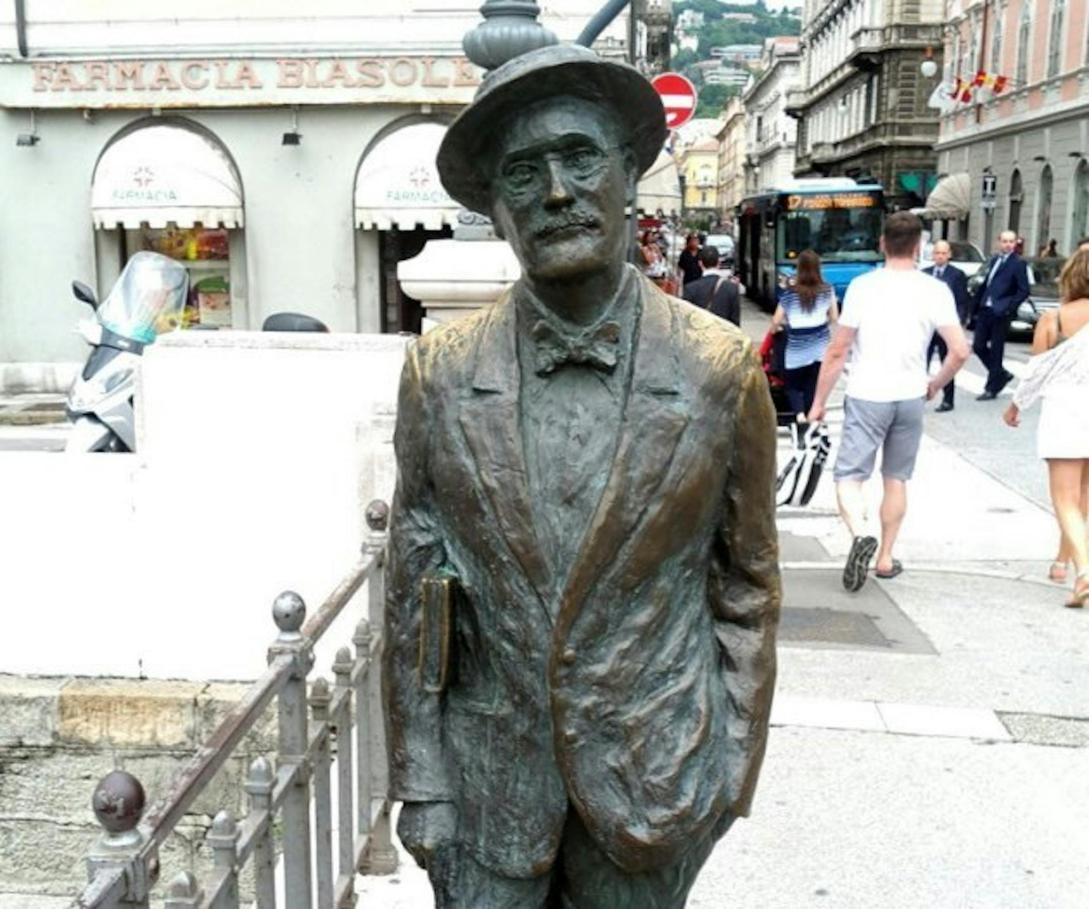 James Joyce statue in Trieste, Italy.