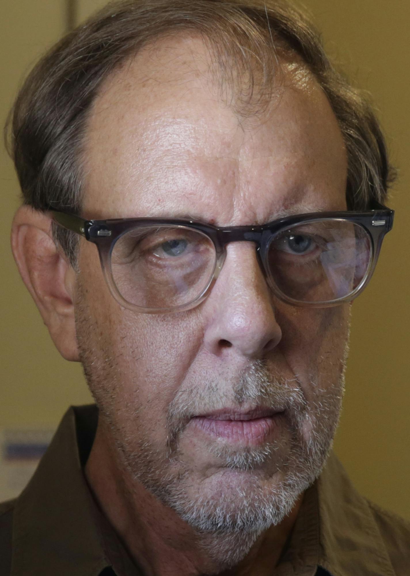 FILE &#x2014; Sculptor Robert Therrien in his art studio in Los Angeles, June 6, 2013. Therrien, whose lifelong fascination with household objects led him to re-create them as colossal sculptures, died June 17, 2019, at his home in Los Angeles. He was 71. (Monica Almeida/The New York Times)