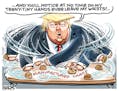 Sack cartoon: Trump's manufactured chaos
