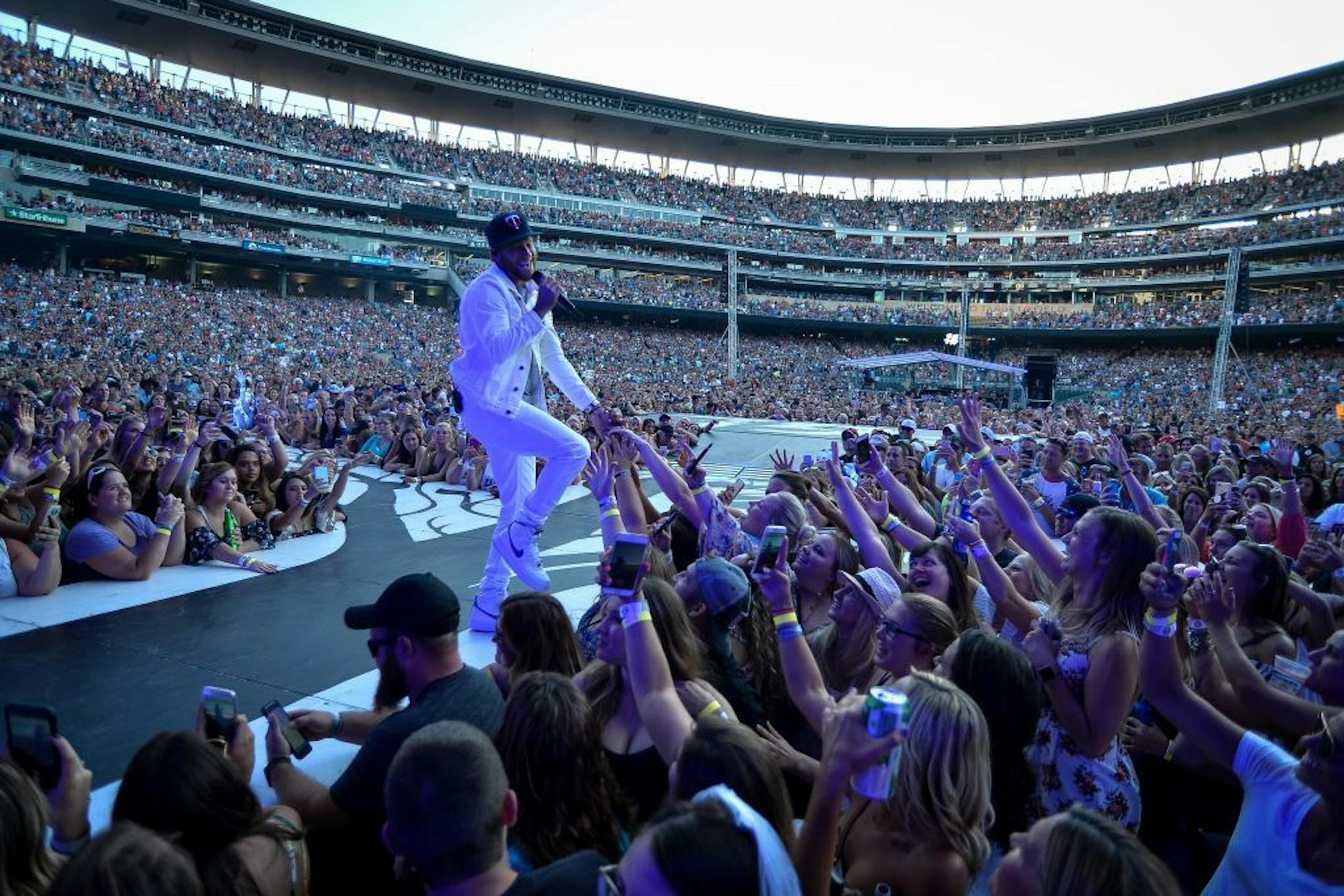 Brian Littrell, with The Backstreet Boys, performed Saturday night at Target Field.