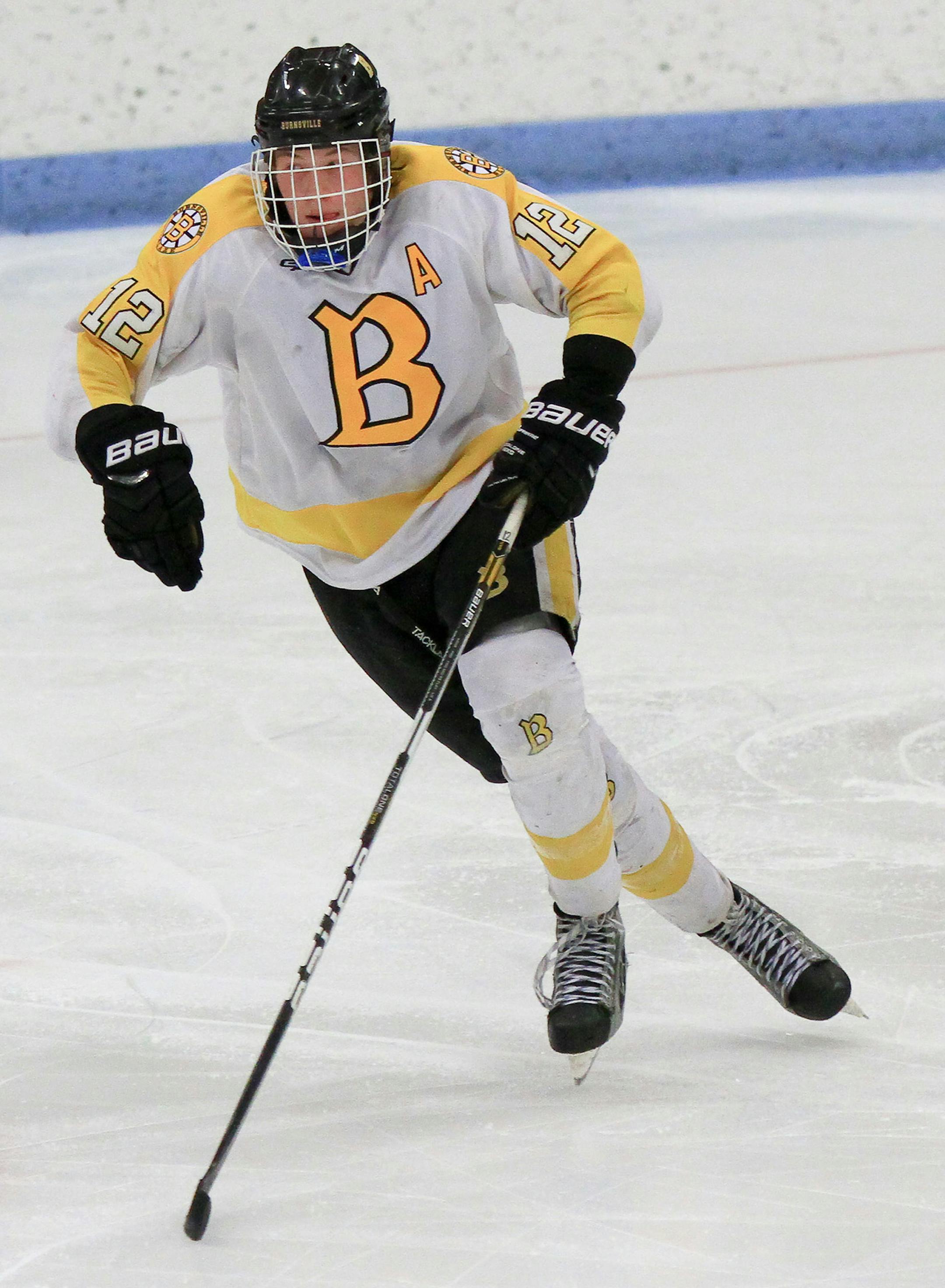 Burnsville hockey Brock Boeser (No. 12). Photos are by Jon Laqua, MN Hockey Hub