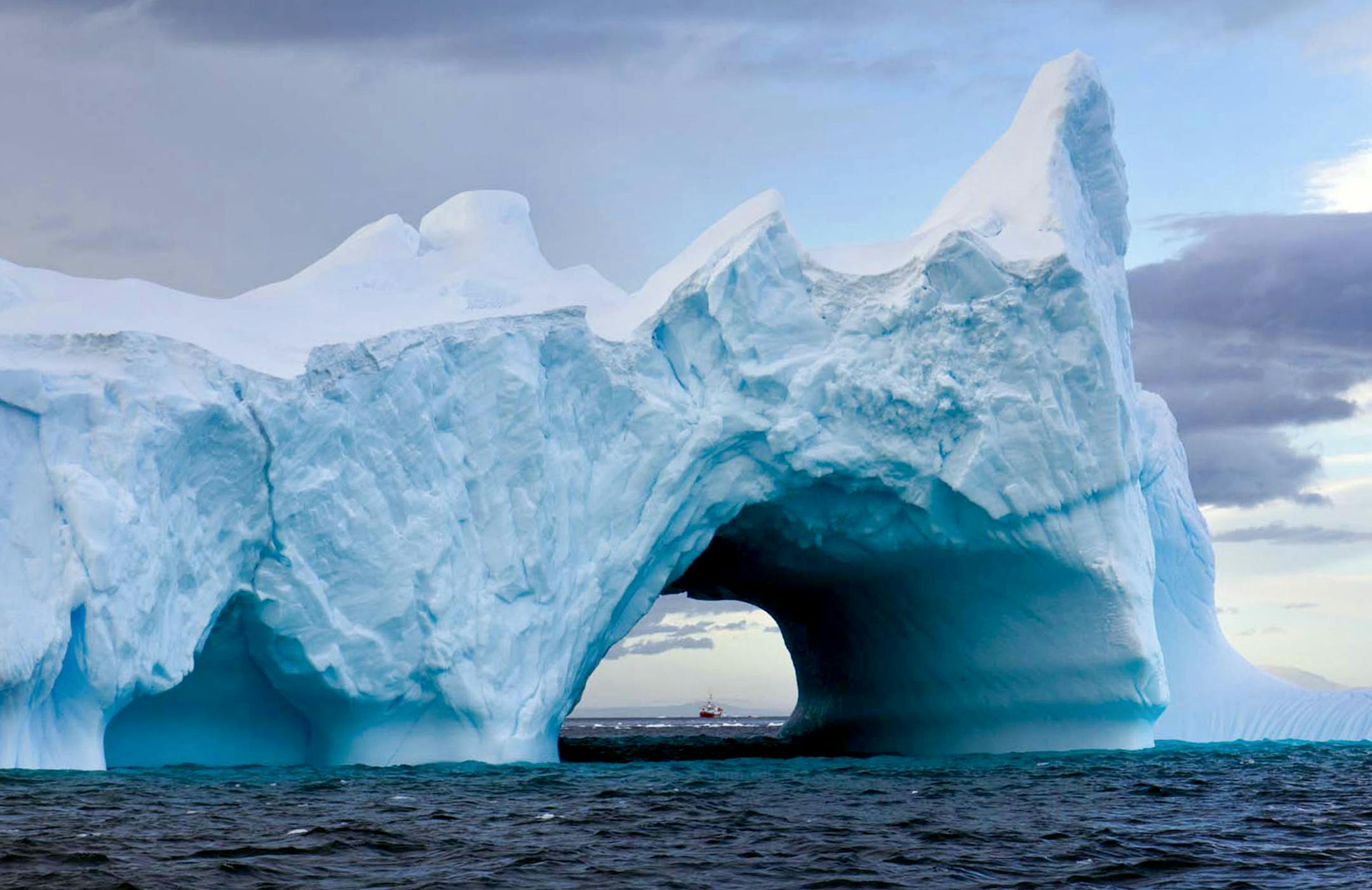 Stunning views like this one compel people to brave the seas to get to Antarctica.