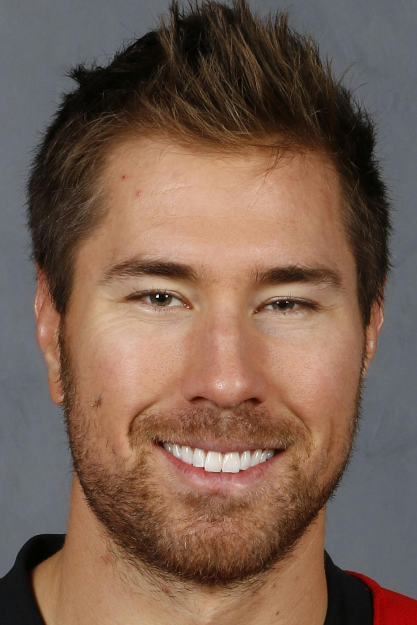 CALGARY, CANADA - SEPTEMBER 17: David Jones of the Calgary Flames poses for his official headshot for the 2015-2016 season on September 17, 2015 at the WinSport Winter Sport Institute at Canada Olympic Park in Calgary, Canada. (Photo by Brad Watson/NHLI via Getty Images) *** Local Caption *** David Jones ORG XMIT: 570171171