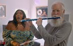 Lizzo and David Letterman collaborate on his Netflix show, "My Next Guest Needs No Introduction."
