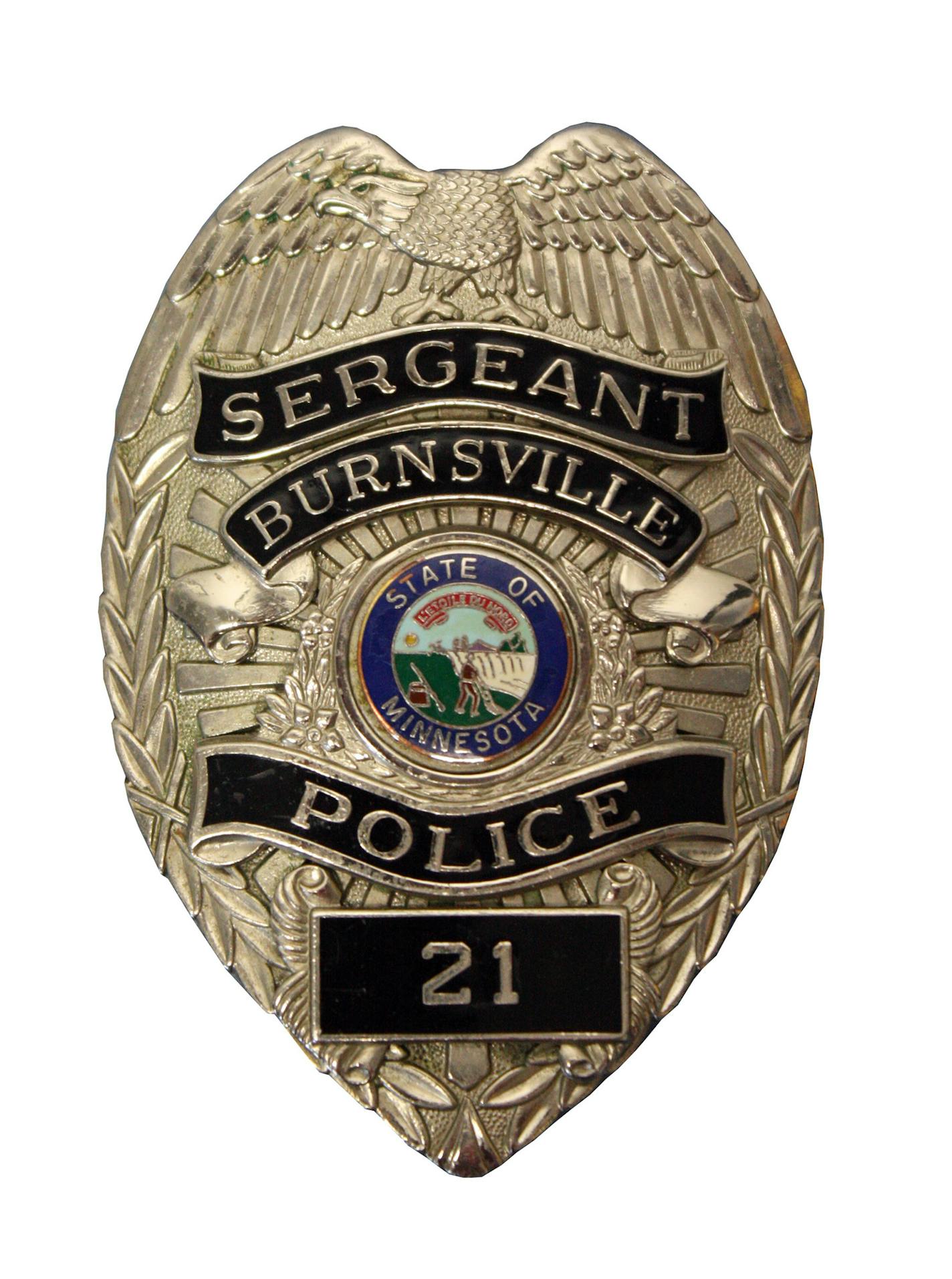 Old Burnsville police badge