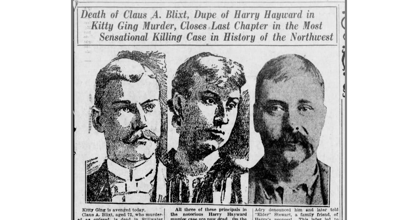 extract from 1925 newspaper features three photo portraits