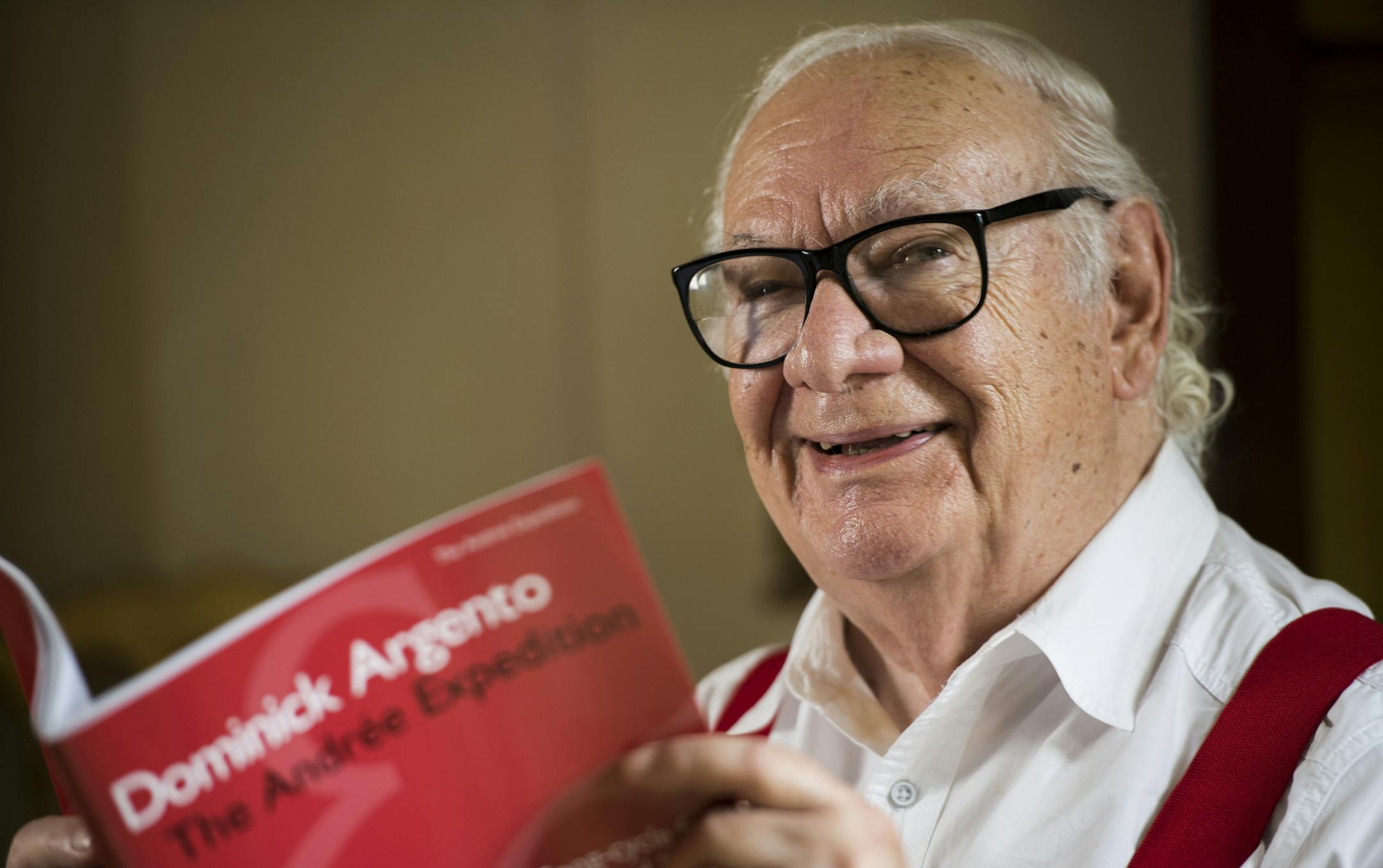 Dominick Argento sat for a portrait in his home on Saturday with a score that'll be played at a festival in August. He won the 1975 Pulitzer Prize for Music for the eight-part song cycle he wrote, From the Diary of Virginia Woolf. Some of his works will be featured in a festival from August 8-13. ] Isaac Hale ï isaac.hale@startribune.com Dominick Argento, 88, a Pulitzer Prize winning composer, will have some of his works featured in a festival from August 8-13. He won the 1975 Pulitzer Priz