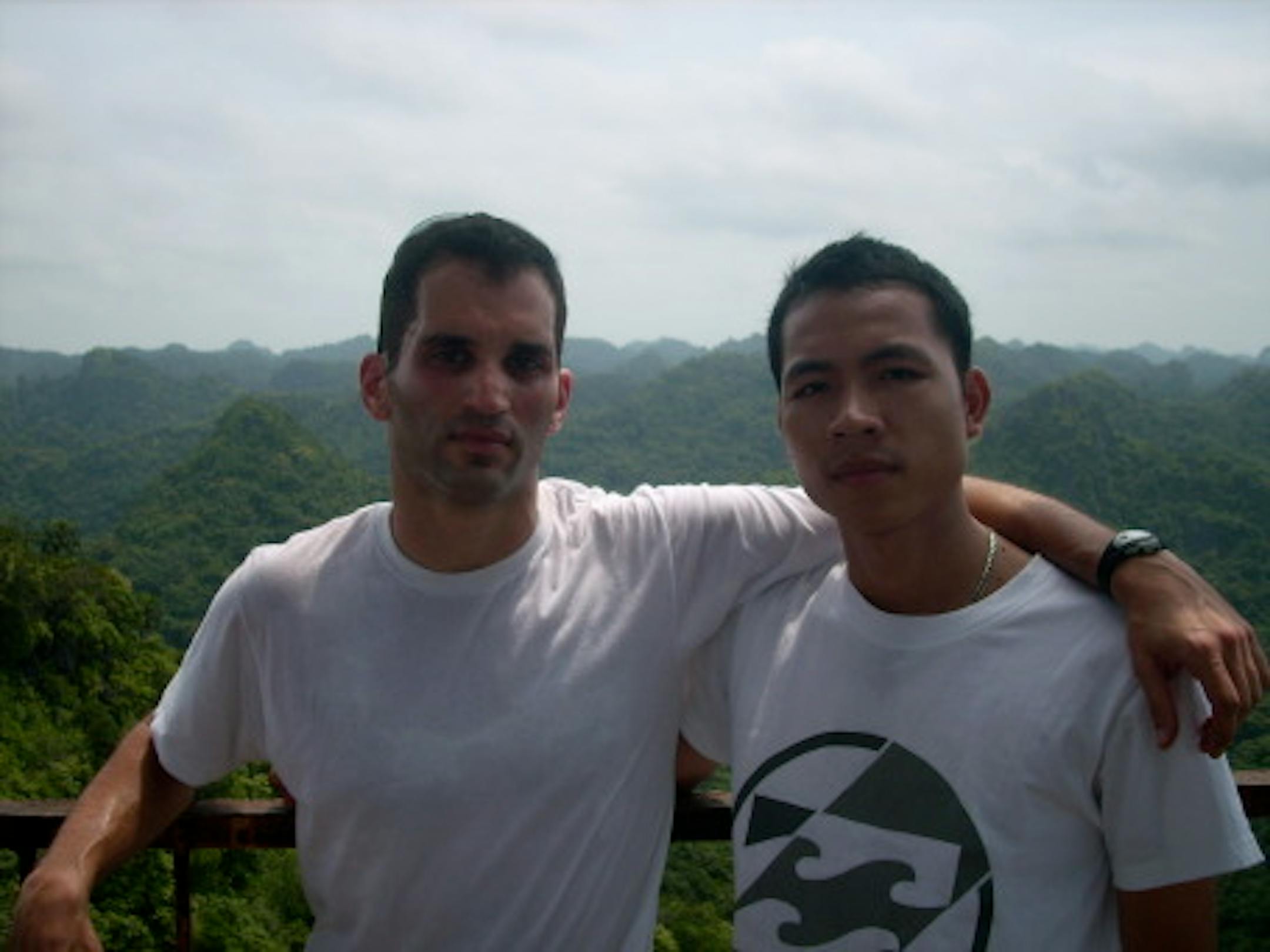 Phu and I at the top of the mountain