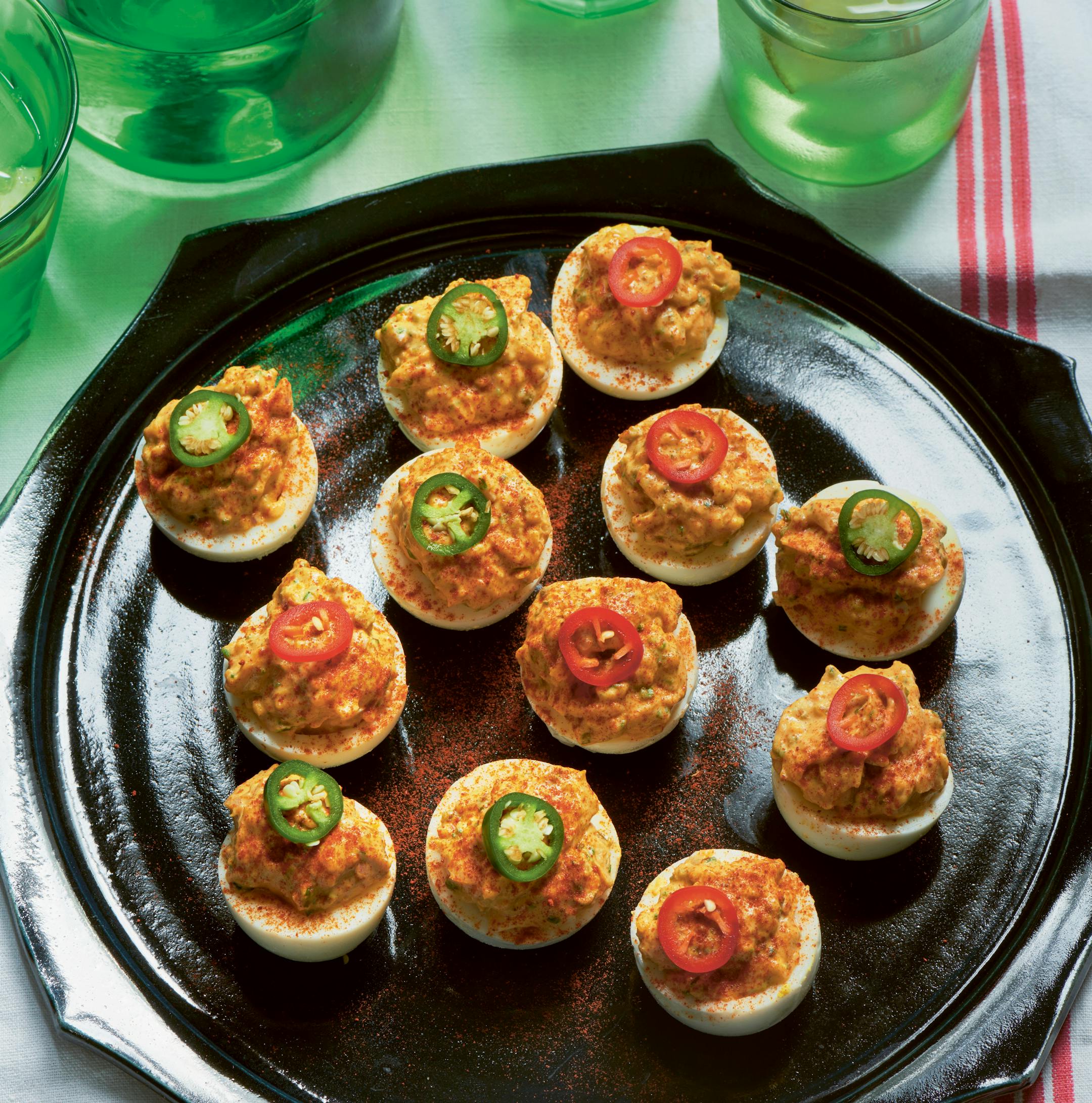 Infused with spicy paprika, this is your new favorite deviled egg recipe. From "ScheckEats: Cooking Smarter," by Jeremy Scheck (Harvest, 2023).Photo provided