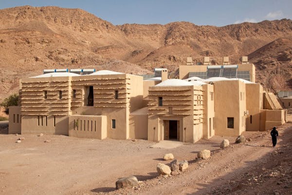 The Feynan Ecolodge, with sun-deflecting slabs and other green features, is emblematic of Jordan's conservation crusade.