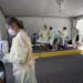 Medical workers prepared for their next COVID-19 tests last week by getting tests ready and shedding used protective gear behind North Memorial Health