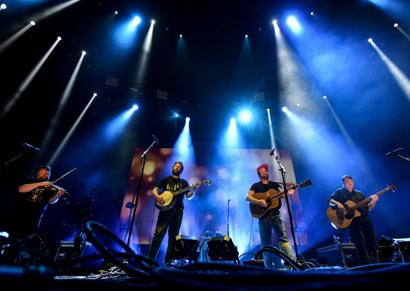 Trampled by Turtles performed Saturday night at the Grandstand. ] AARON LAVINSKY &#x2022; aaron.lavinsky@startribune.com Lissie, Lord Huron and Trampled by Turtles performed Saturday, August 25, 2018 at 89.3 the Current's Music-on-a-Stick concert at the MN State Fair Grandstand.