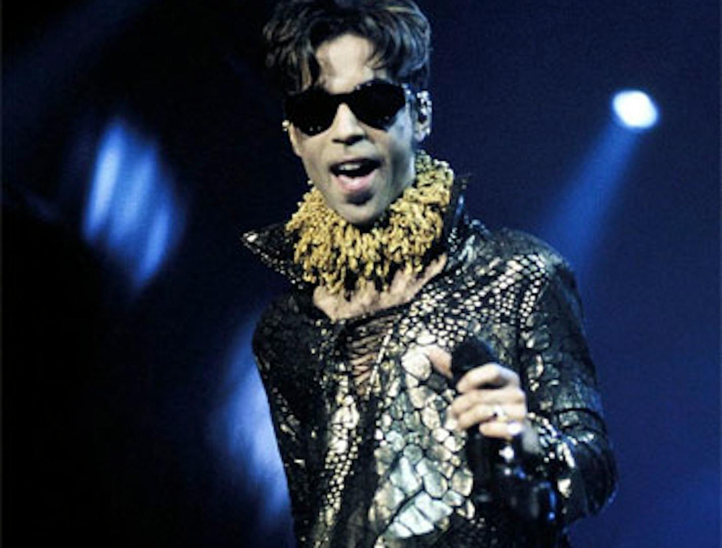 This black and gold costume was worn onstage by Prince, according to the auction house, Nate D. Sanders Auctions.