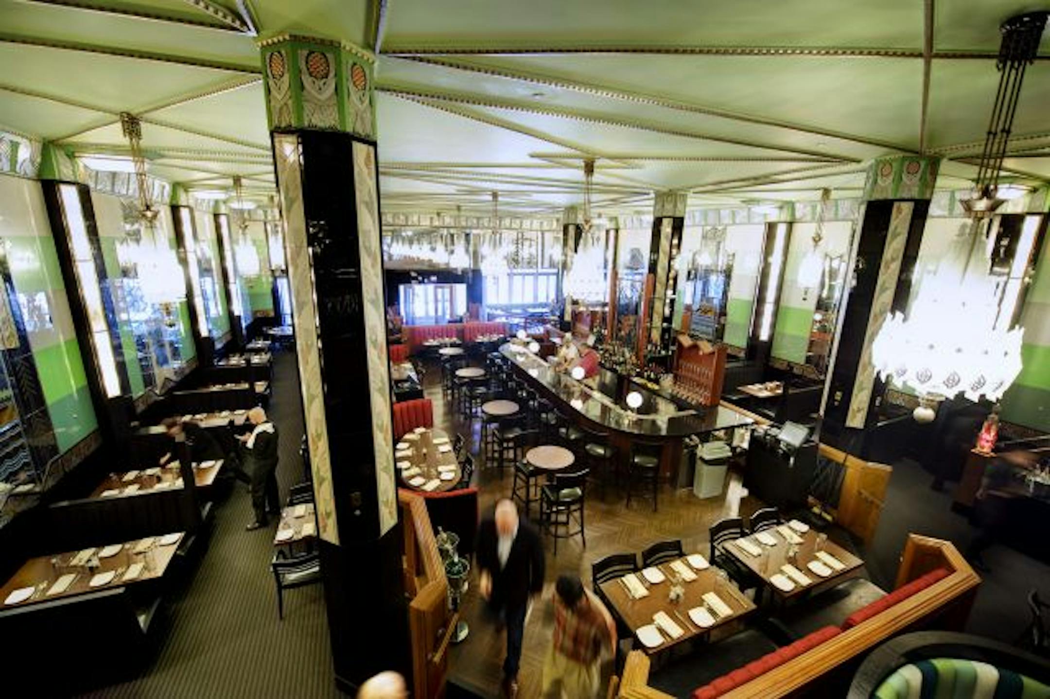 The renovated Forum's main room as seen from the balcony.
