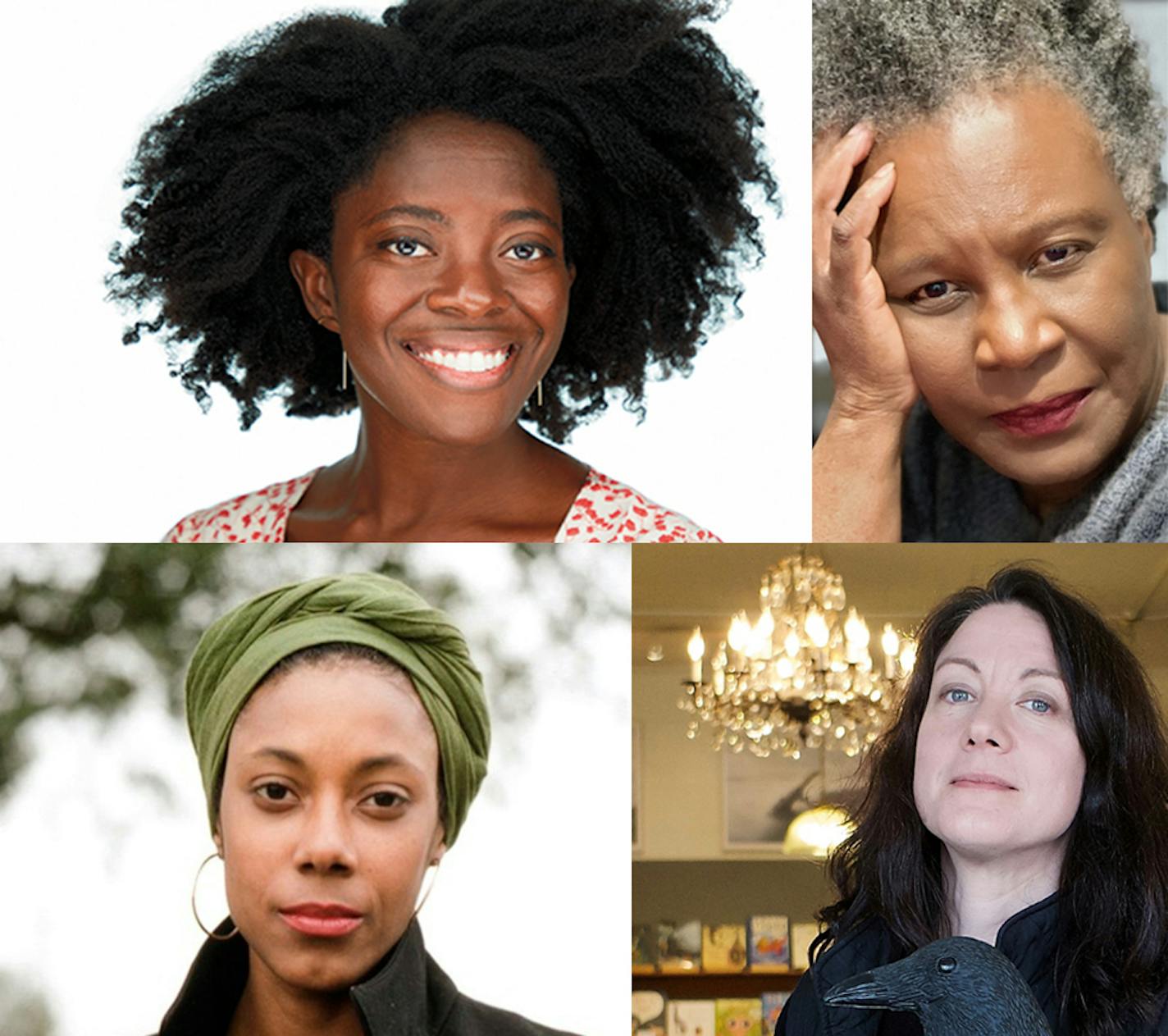 Virtually speaking: (Clockwise, from top) Yaa Gyasi, Claudia Rankine, Helen Macdonald and Sarah Broom are this year's featured authors.